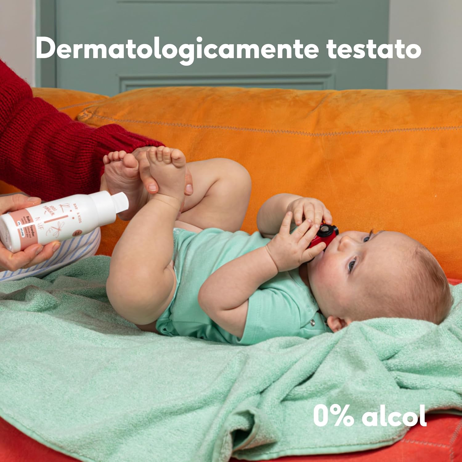 Thumbnail 5 de Naïf Talco per bambini 80 g: talco a base di amido di riso, 0% profumo e dermatologicamente testato
