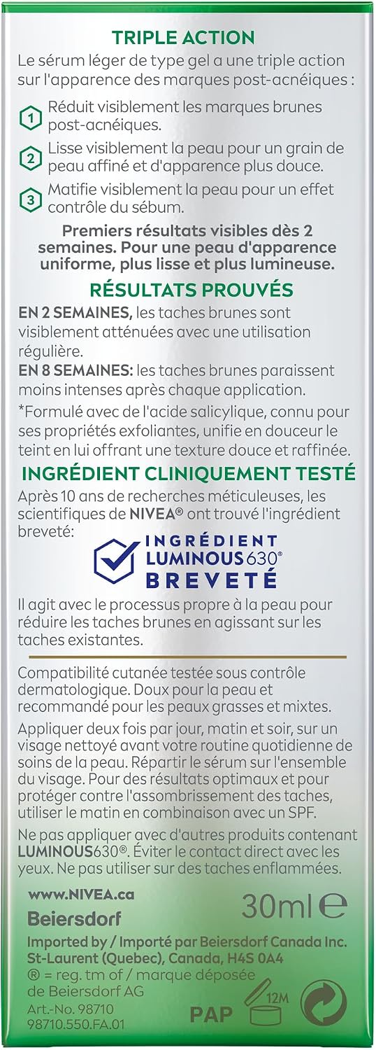 Detalle de NIVEA Post-Acne Marks Face Serum, 30 mL