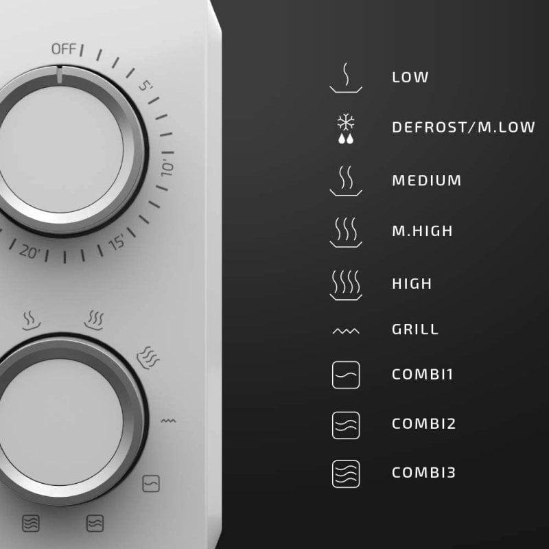 Detalle de Cecotec ProClean 3120 Microondas 20 L 700 W Blanco