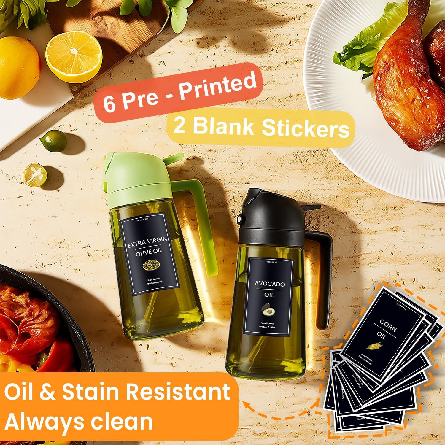 Detalle 2 de CXINYI 16oz Olive Oil Dispenser for Kitchen