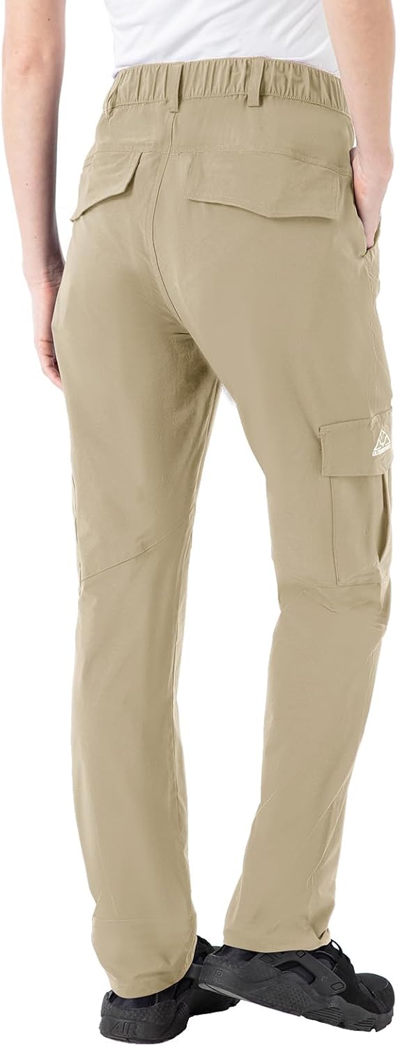 Detalle de Rdruko Women's Hiking Cargo Pants, Water-Resistant, Quick-Dry, UPF 50+
