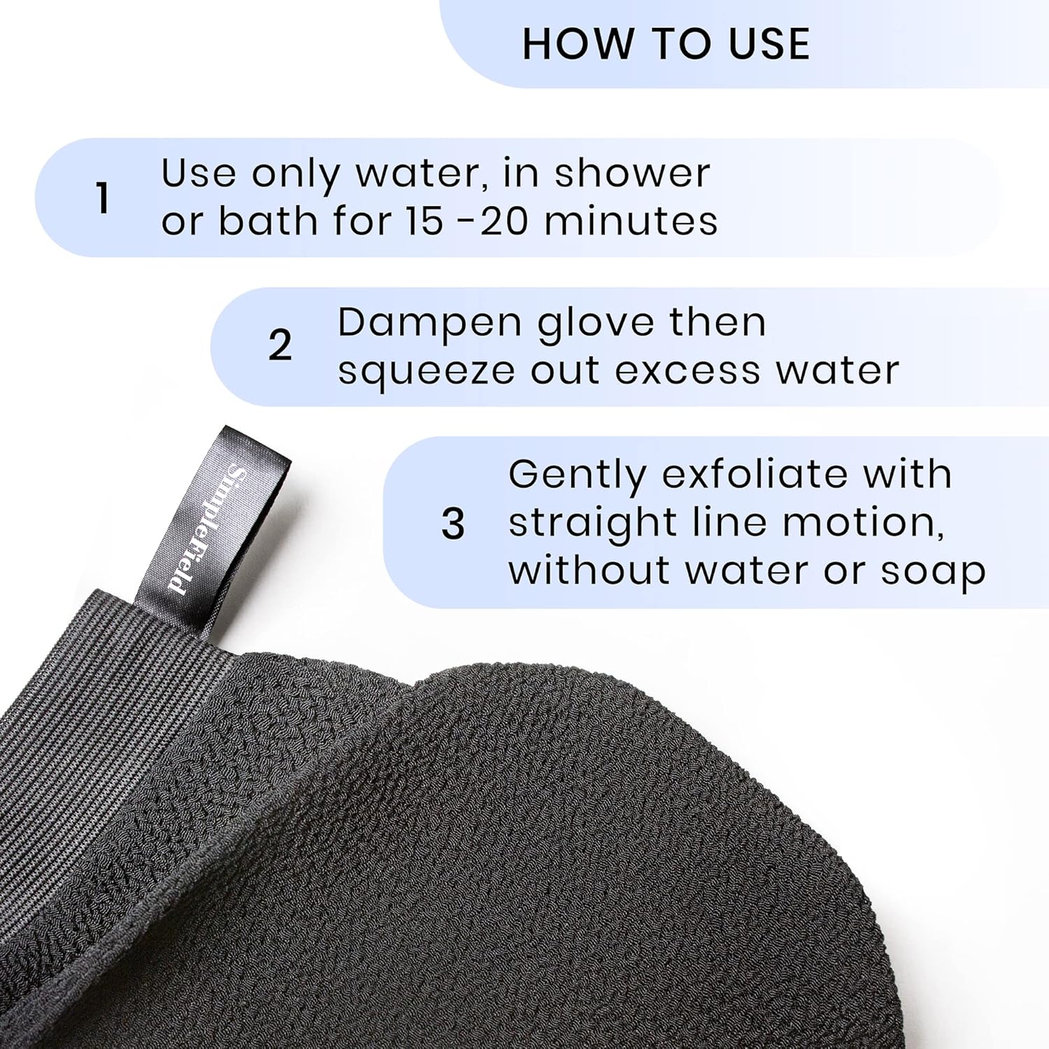 Thumbnail 5 de SimpleField Korean Exfoliating Mitt 2-pack