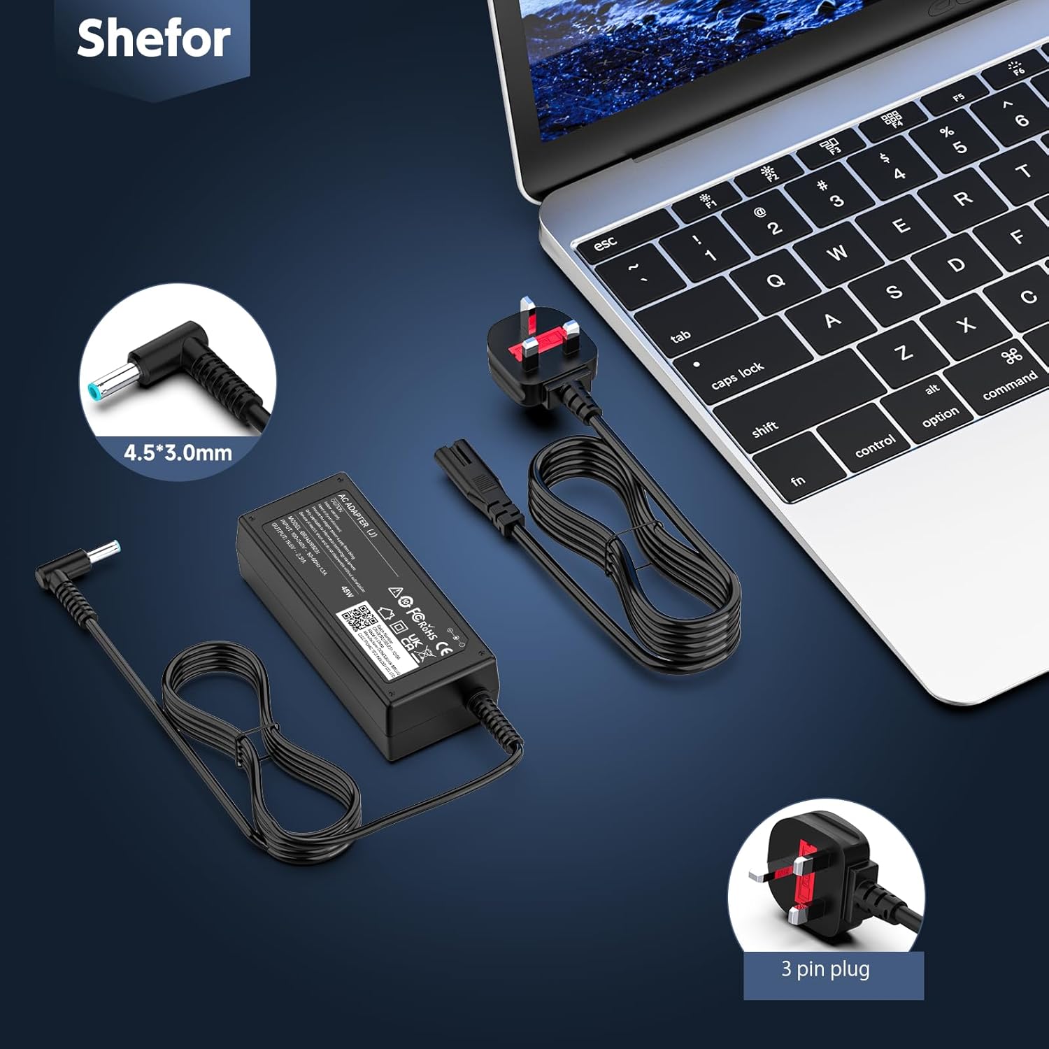 Thumbnail 1 de HP EliteBook 840 850 45W Charger