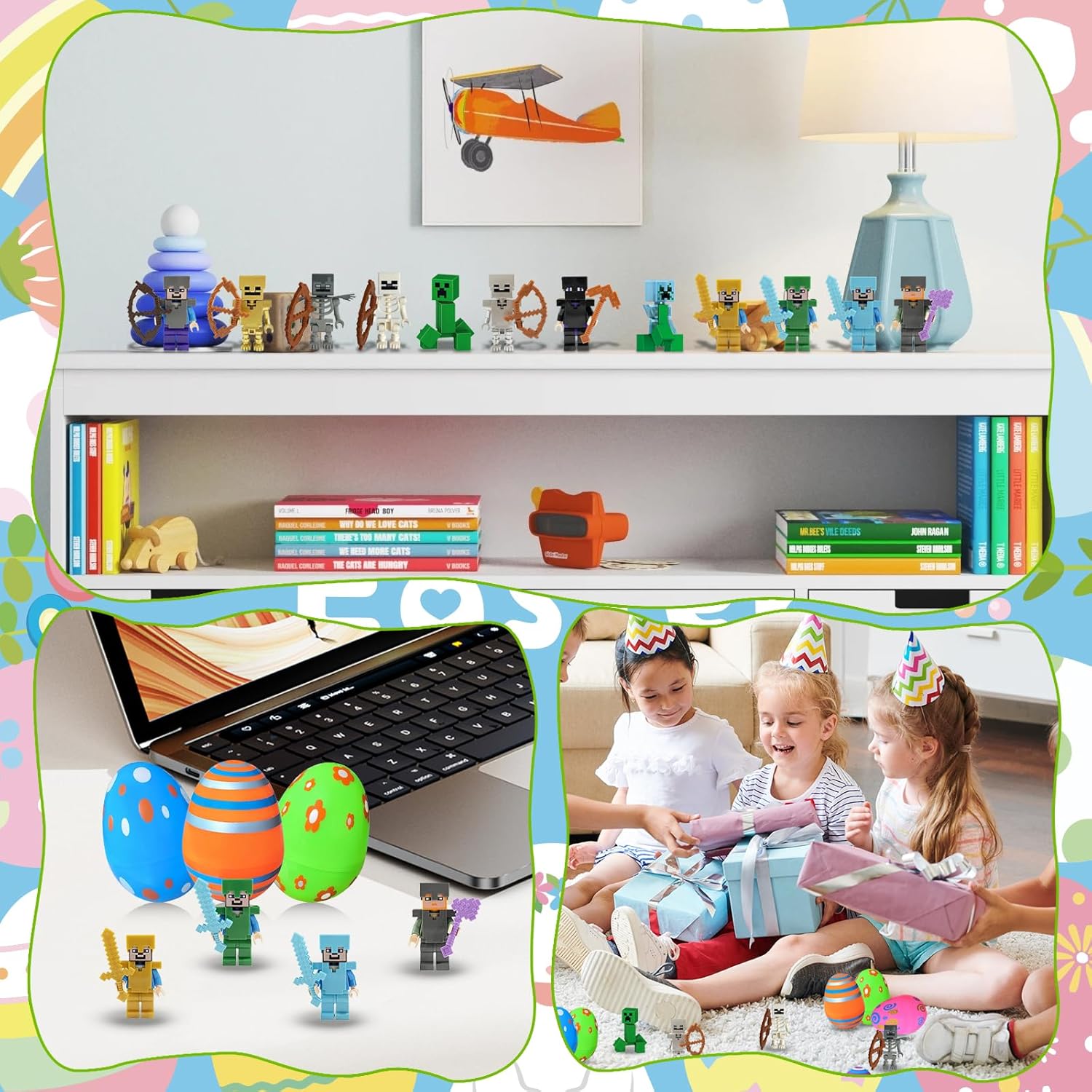 Thumbnail 2 de Dowdiles 12-teiliges Tortenfiguren-Set für Torten & Cupcakes (Cartoon-Kuchendeko)