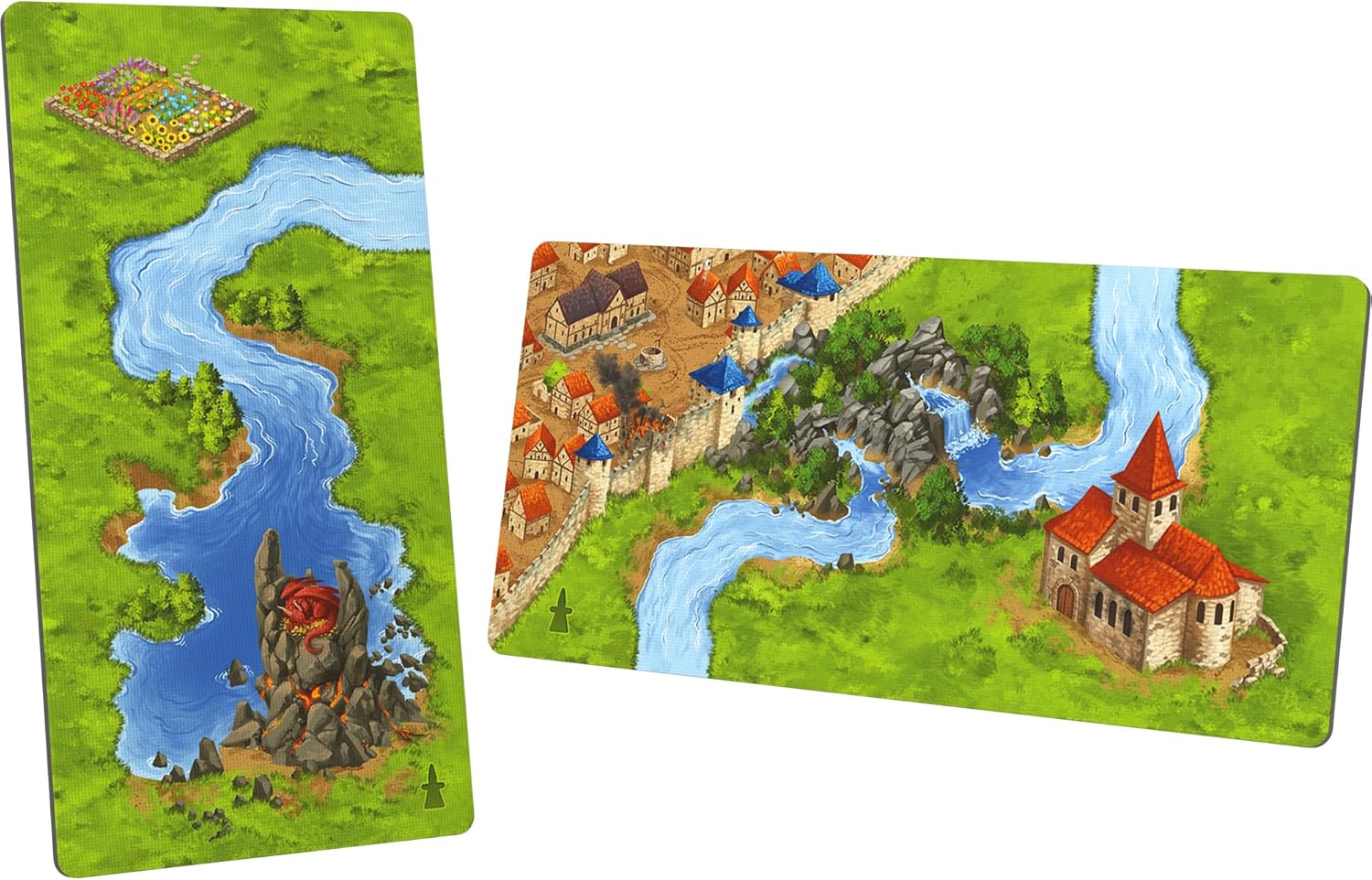 Thumbnail 2 de Carcassonne: Dragon & Fairy Expansion 3 (Refresh) board game expansion for ages 7+