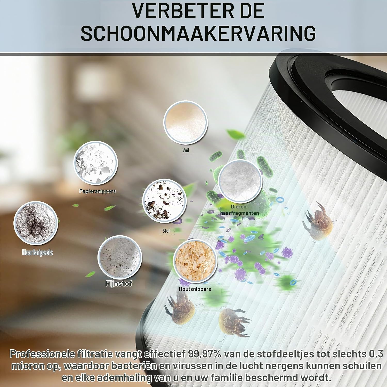 Thumbnail 5 de TTOPBAO BZ-yuanlv HEPA-filters voor Philips luchtreinigers, 18 cm