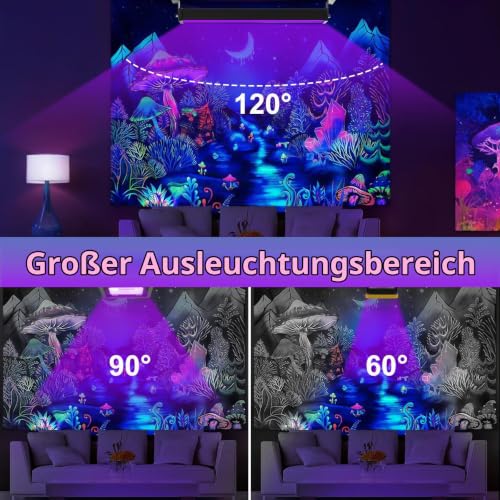 Thumbnail 6 de NATPOW 36W UV-Schwarzlichtstrahler, 395–400 nm, IP65, 120° Abstrahlwinkel