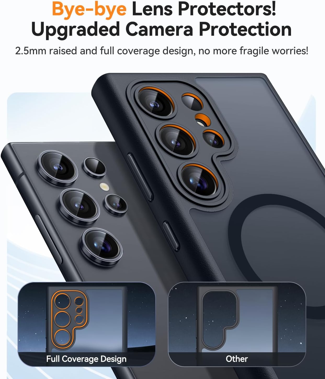 Thumbnail 2 de CANSHN Coque Magnétique pour Samsung Galaxy S24 Ultra 6,8'' — Protection complète et texture mate translucide