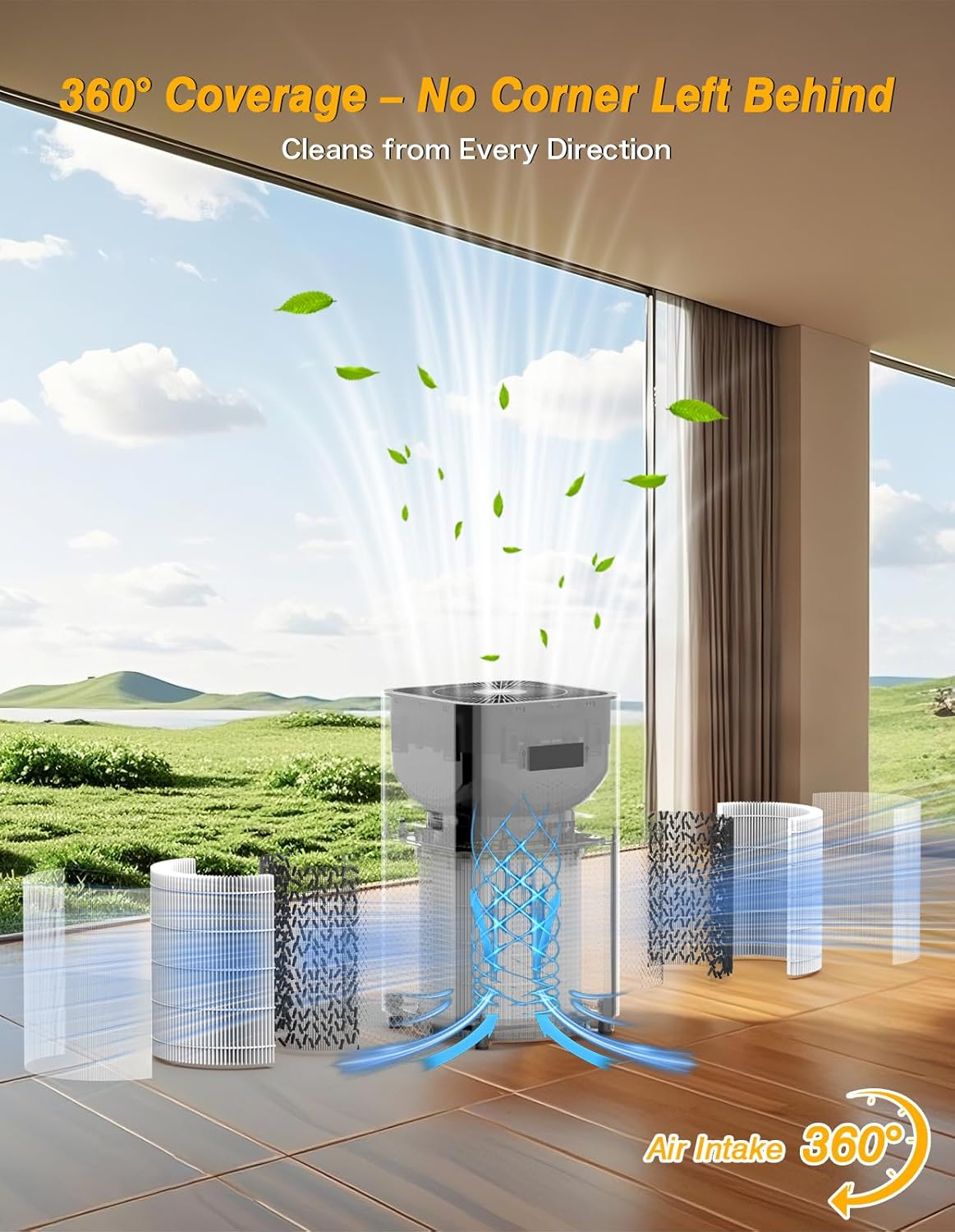 Thumbnail 3 de DAYETTE AP401 Air Purifier for Large Rooms (Up to 3000 Sq Ft) with H14 True HEPA Filter and 500 m³/h CADR