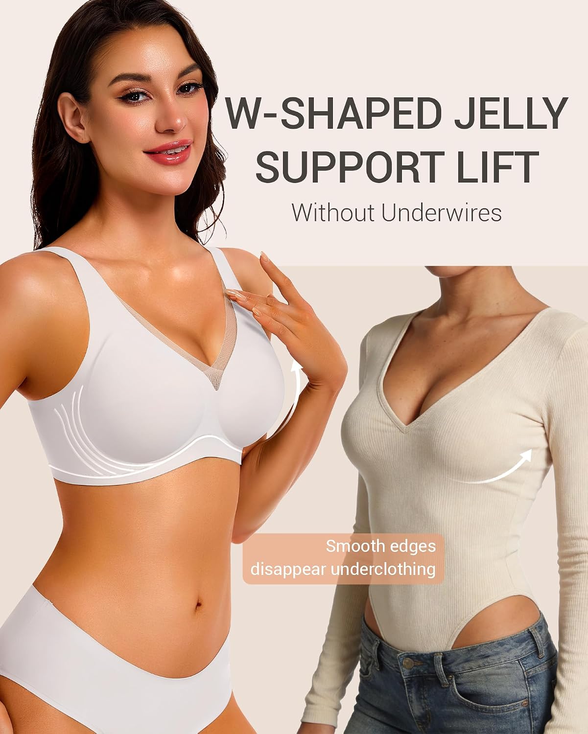Detalle 2 de Gailife Wireless Plunge Bra