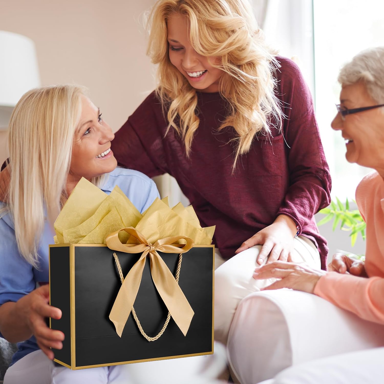 Thumbnail 6 de Medium gift bags 20x10x28 cm, 2 pack