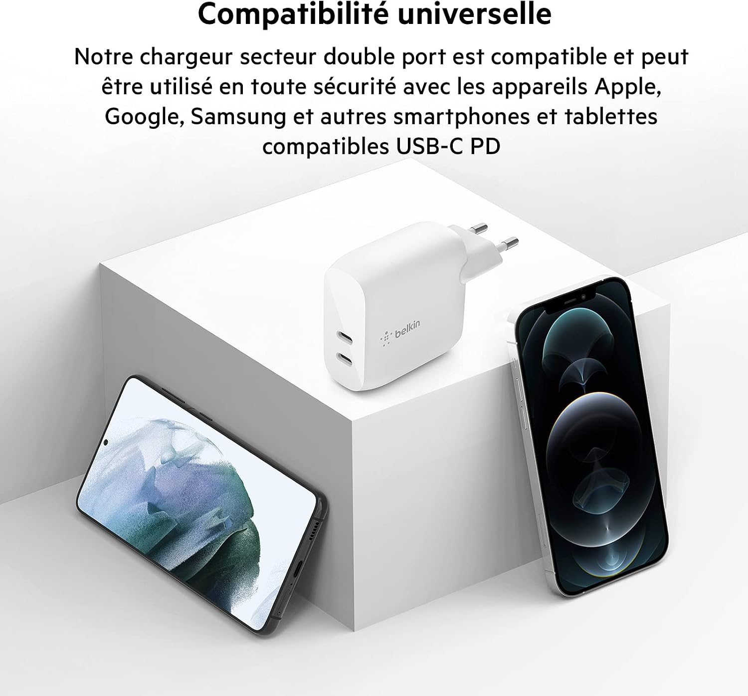 Thumbnail 5 de Belkin Chargeur secteur USB-C PD 40 W — chargeur USB-C double