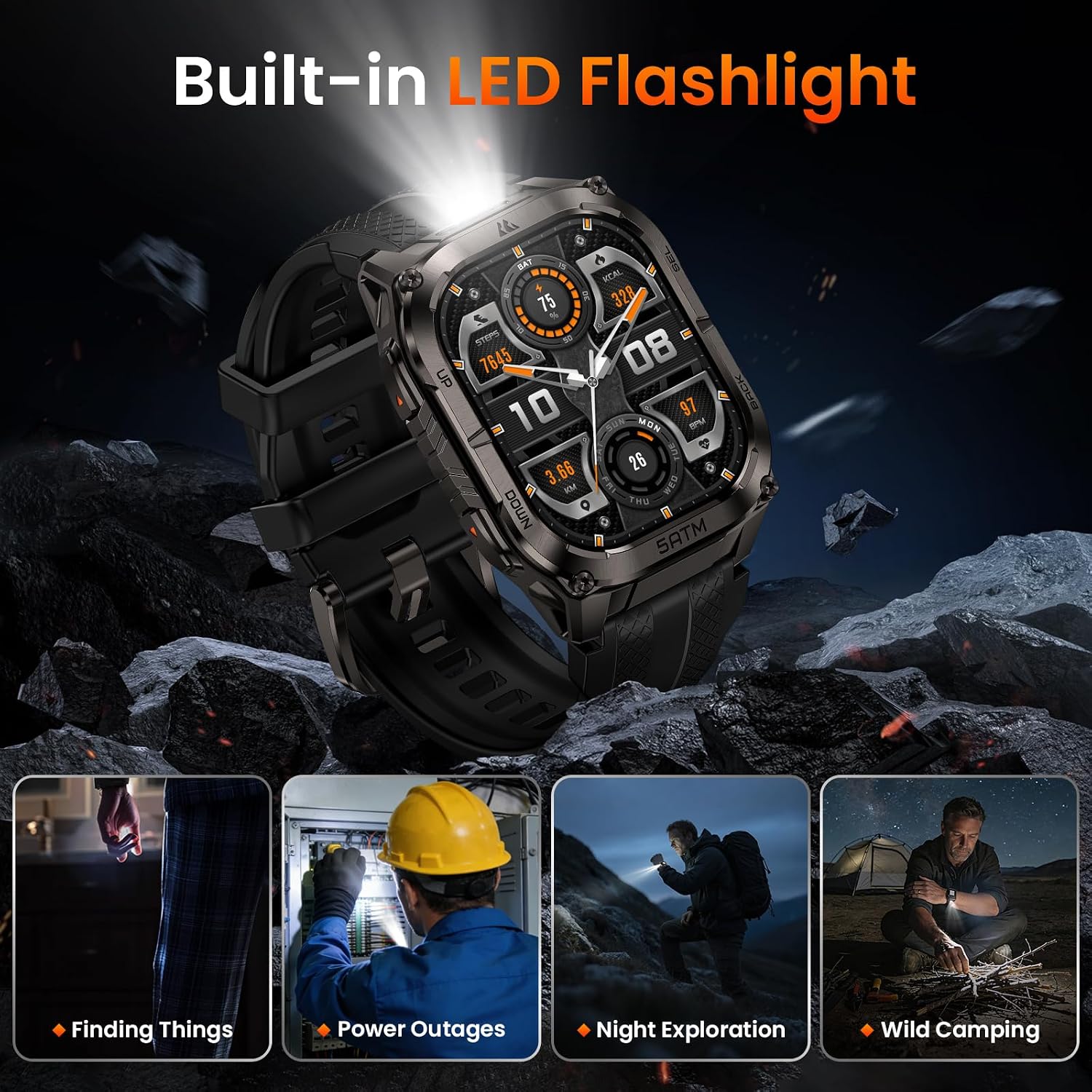 Detalle de KOSPET TANK M4C GPS smartwatch 1.96-inch