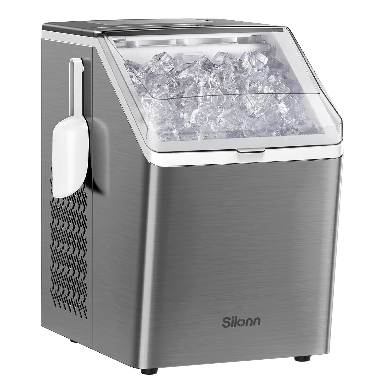 Detalle de Silonn SLIM31T Countertop Ice Maker, 44 lb Daily Output, Self-Cleaning