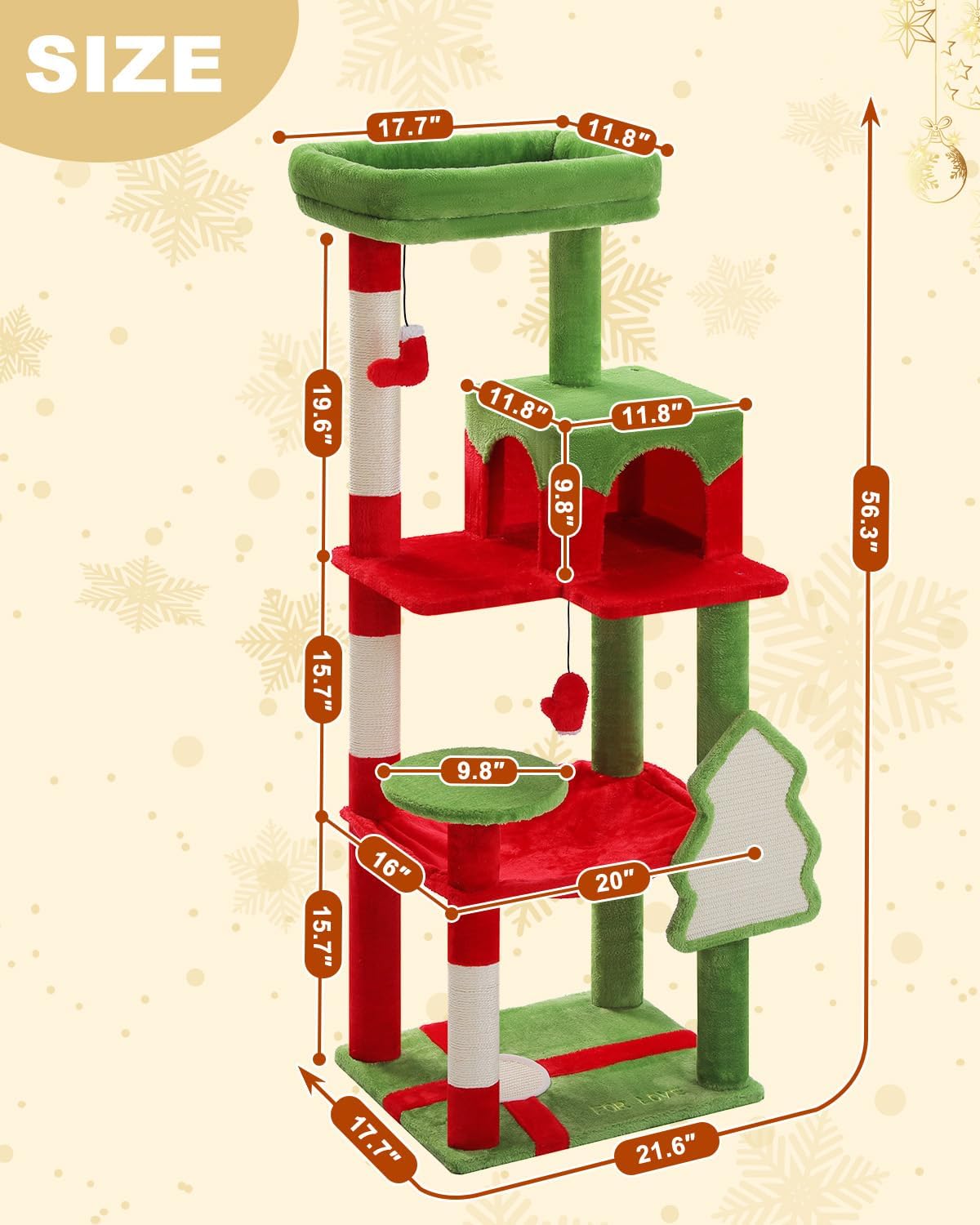 Detalle de PEQULTI Cat Tree, 143 cm