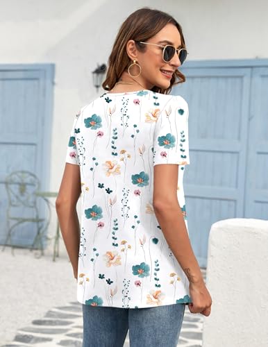 Detalle de MOLERANI Ladies Tops Round Neck Loose Casual Pleated T Shirt – XL
