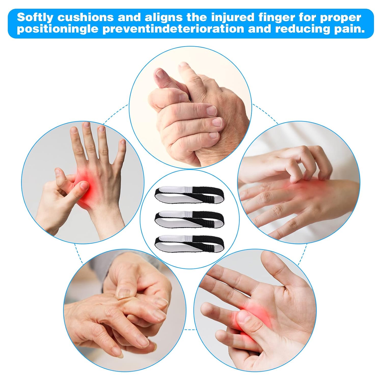Thumbnail 4 de Hejo Finger Schiene-10 fingerskenor – 10 justerbara fingerbandage