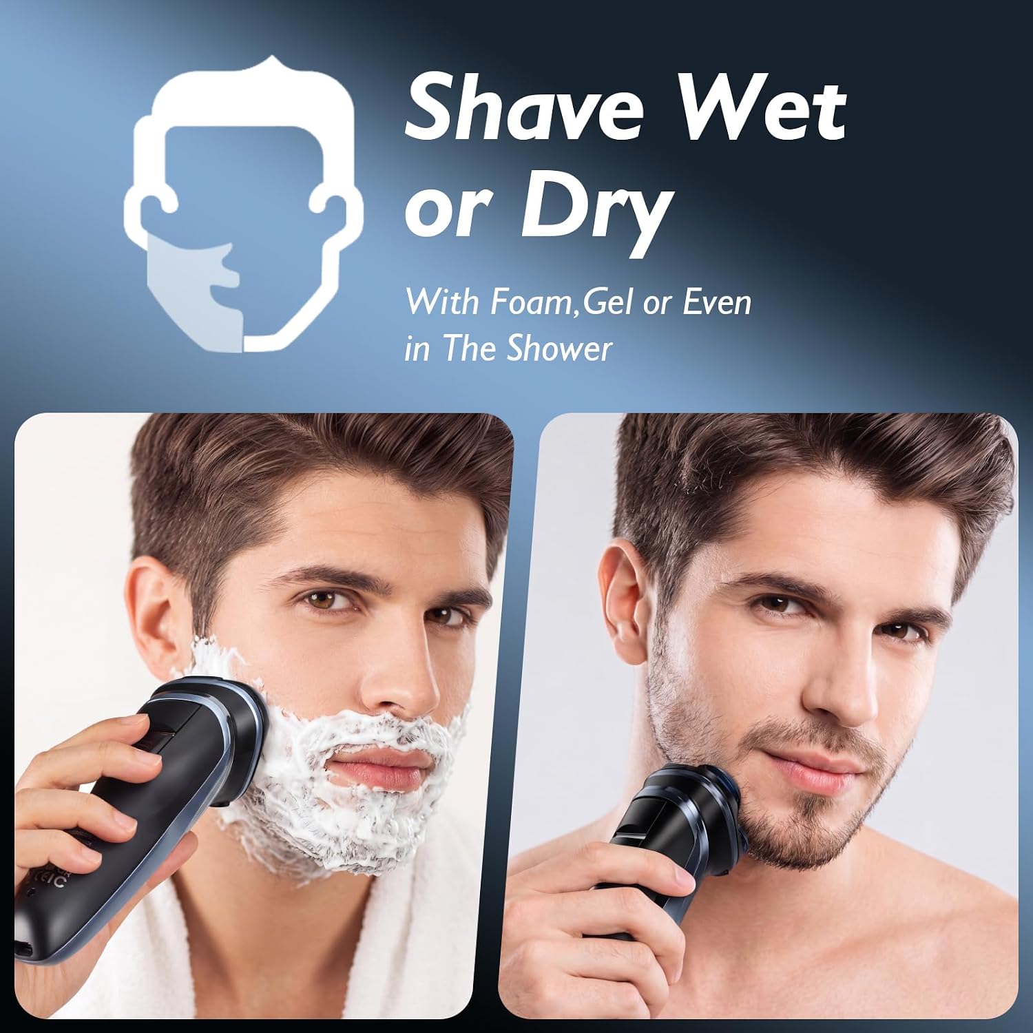 Thumbnail 2 de Men's Electric Shaver with 5D Floating Head