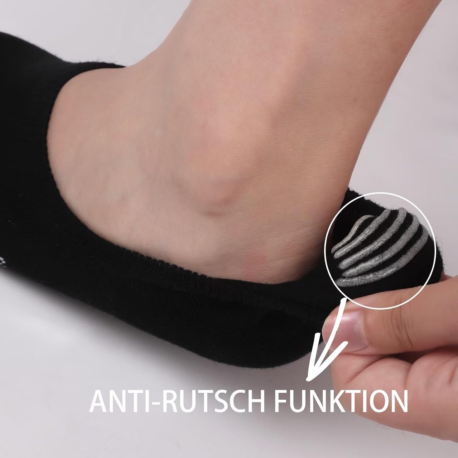 Thumbnail 2 de PAUNEW Sneaker Socken Damen – 10 Paar Sneaker-Socken/No-Show Füßlinge mit Silikonpad