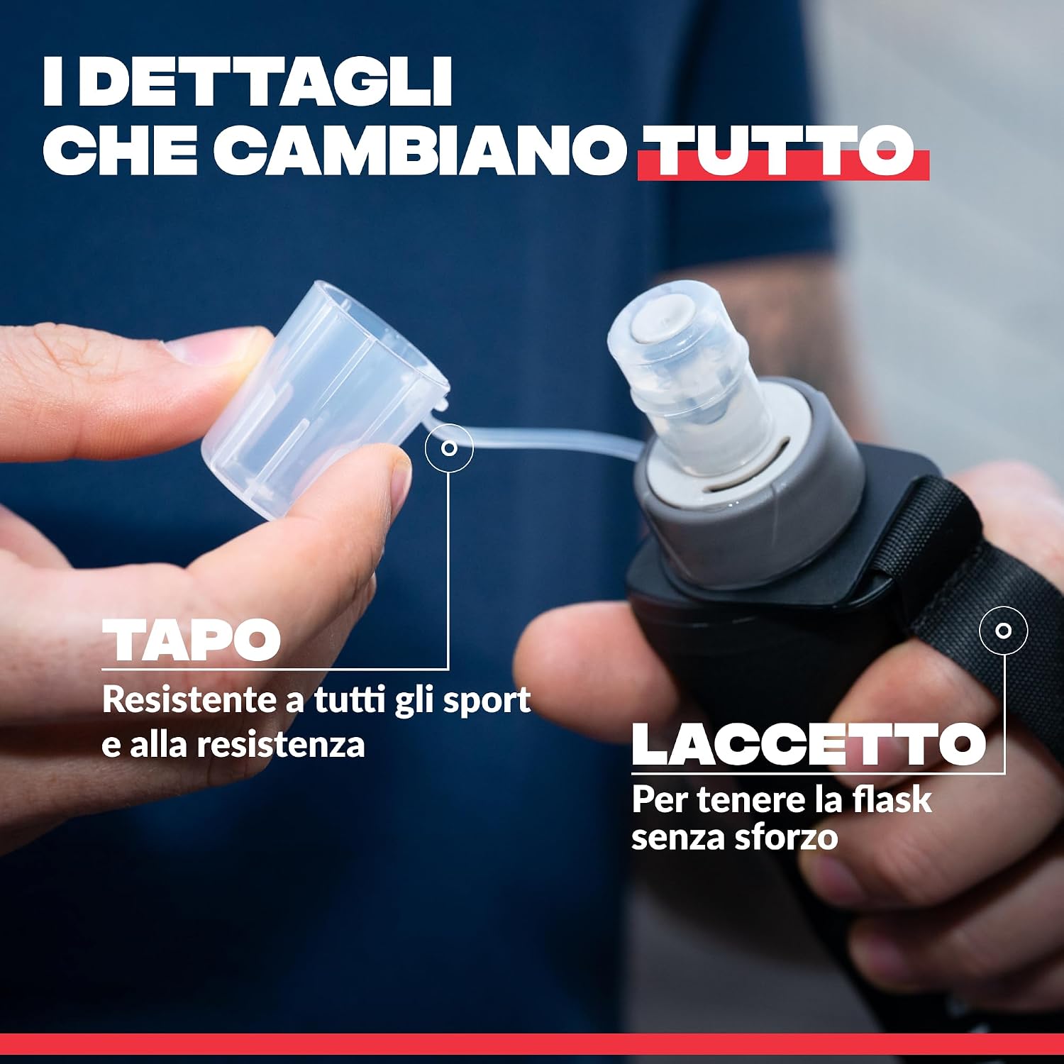 Thumbnail 1 de Shapeheart Innovazione francese borraccia morbida da corsa e sportiva da 300 ml, compatibile con cintura