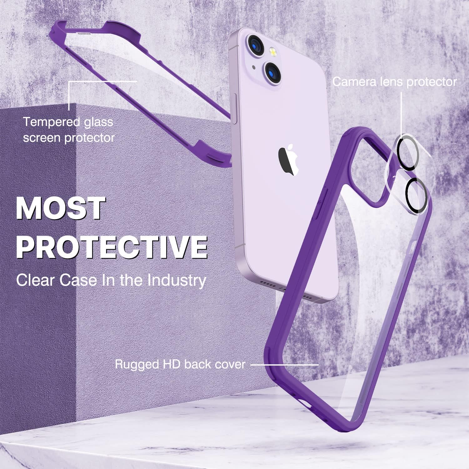 Detalle de CENHUFO iPhone 14 Plus heavy-duty case with 360° protection