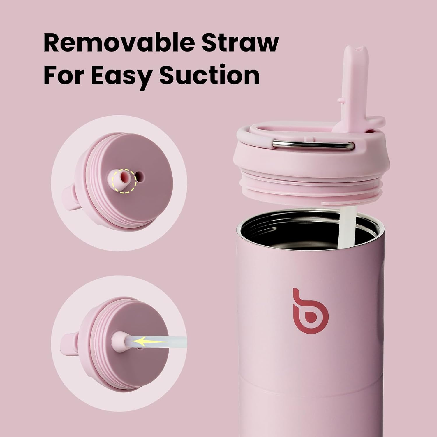 Thumbnail 4 de Bottle Bottle Stainless Steel 700ml water bottle with straw 🚰