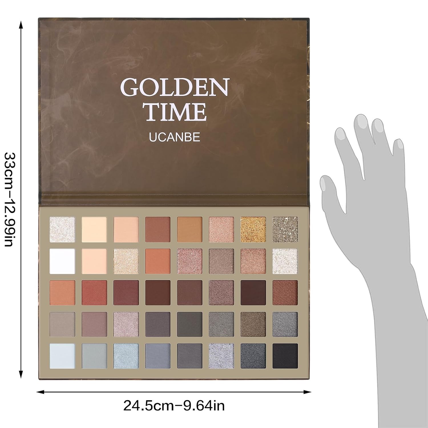 Detalle 2 de UCANBE Lidschatten Palette 40 Farben wasserfest