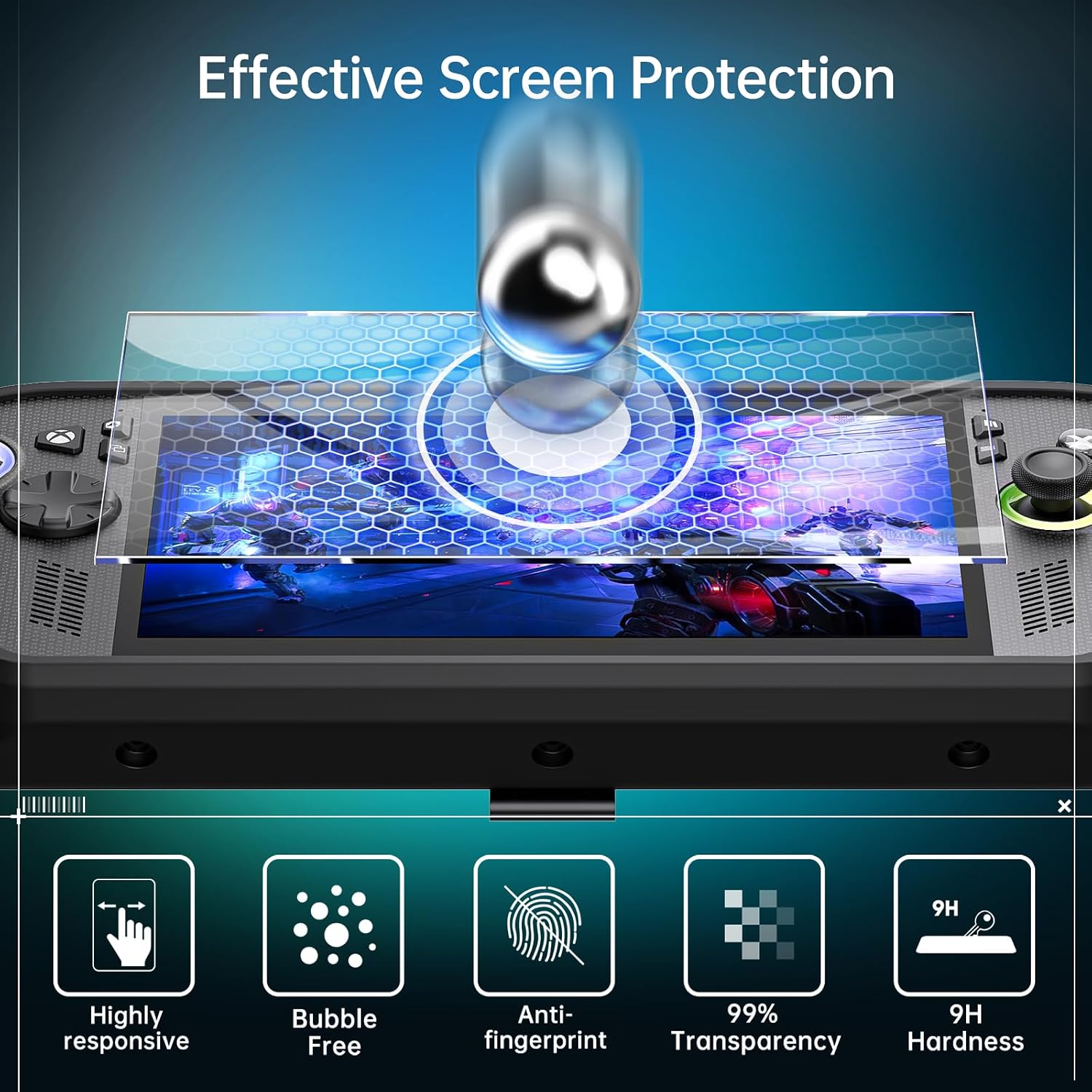 Thumbnail 5 de SyVend Carrying Case 3 in 1 Kit for ROG Xbox Ally X 7" (2025) with EVA Hard Shell, TPU Cover with Stand, and 2 Screen Protectors