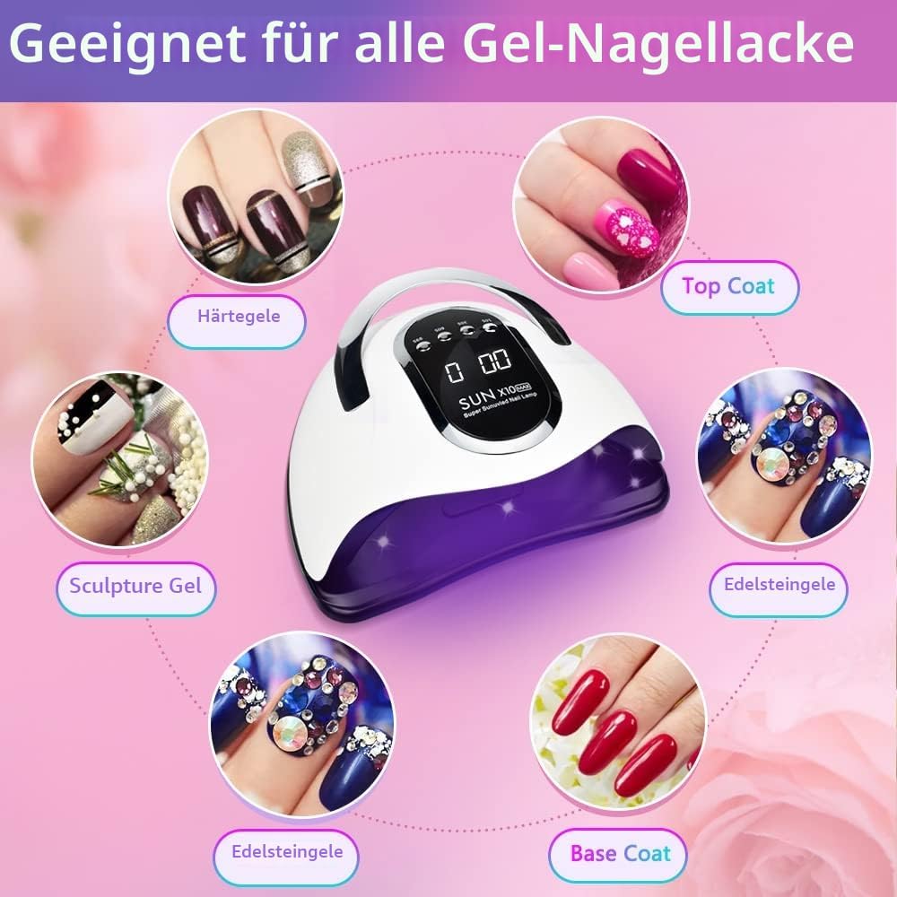Thumbnail 4 de BEENLE UV LED Lampe für Nägel mit 280 W, 66 LEDs & Auto-Sensor – 4 Timer (10/30/60/99 s)