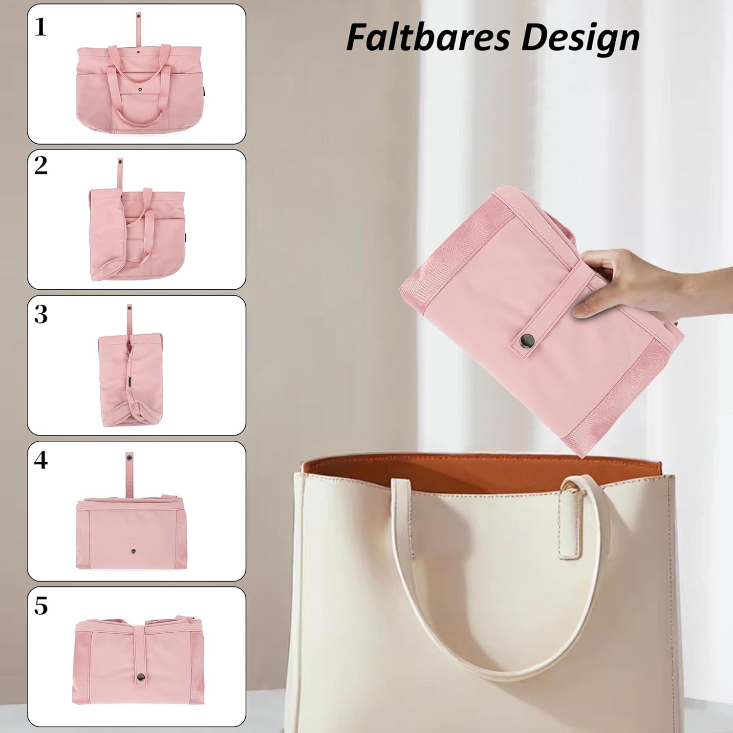 Thumbnail 5 de TANTOMI Handtasche für Damen – geräumige Strand-/Arbeits-/Sporttasche mit Laptop-Platz