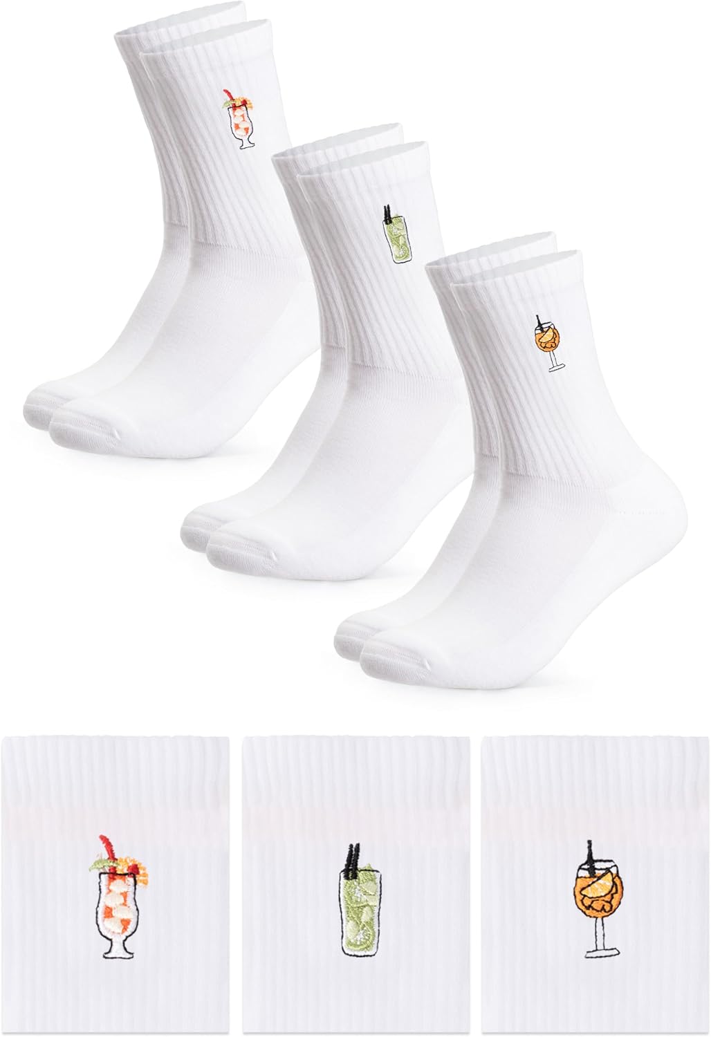 Detalle de Occulto calze spugna unisex Robin, confezione da 3 (donna & uomo)