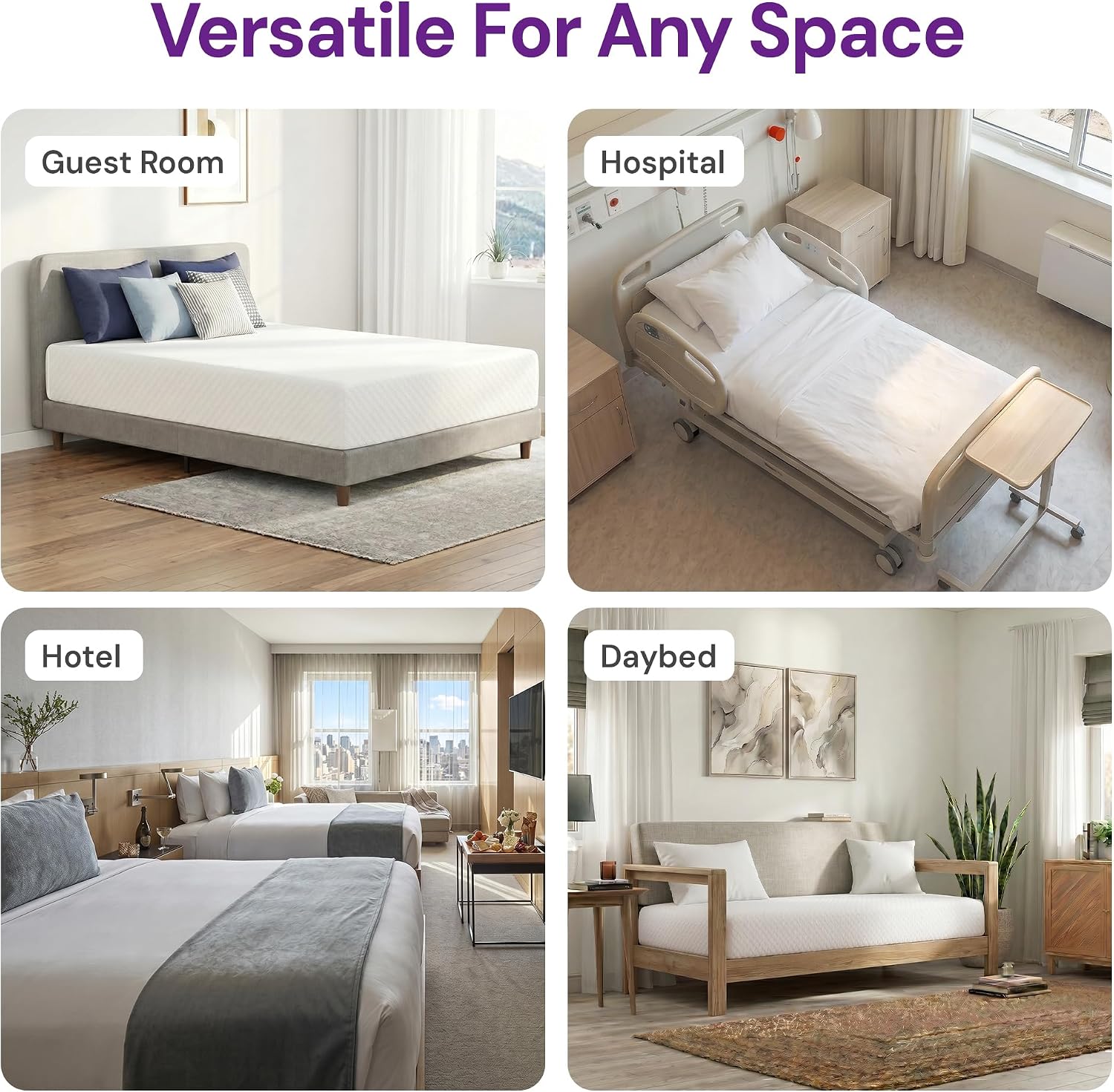 Thumbnail 6 de GAESTE GS-ME-BA-8F Full Mattress, 8-Inch Cooling Gel Memory Foam