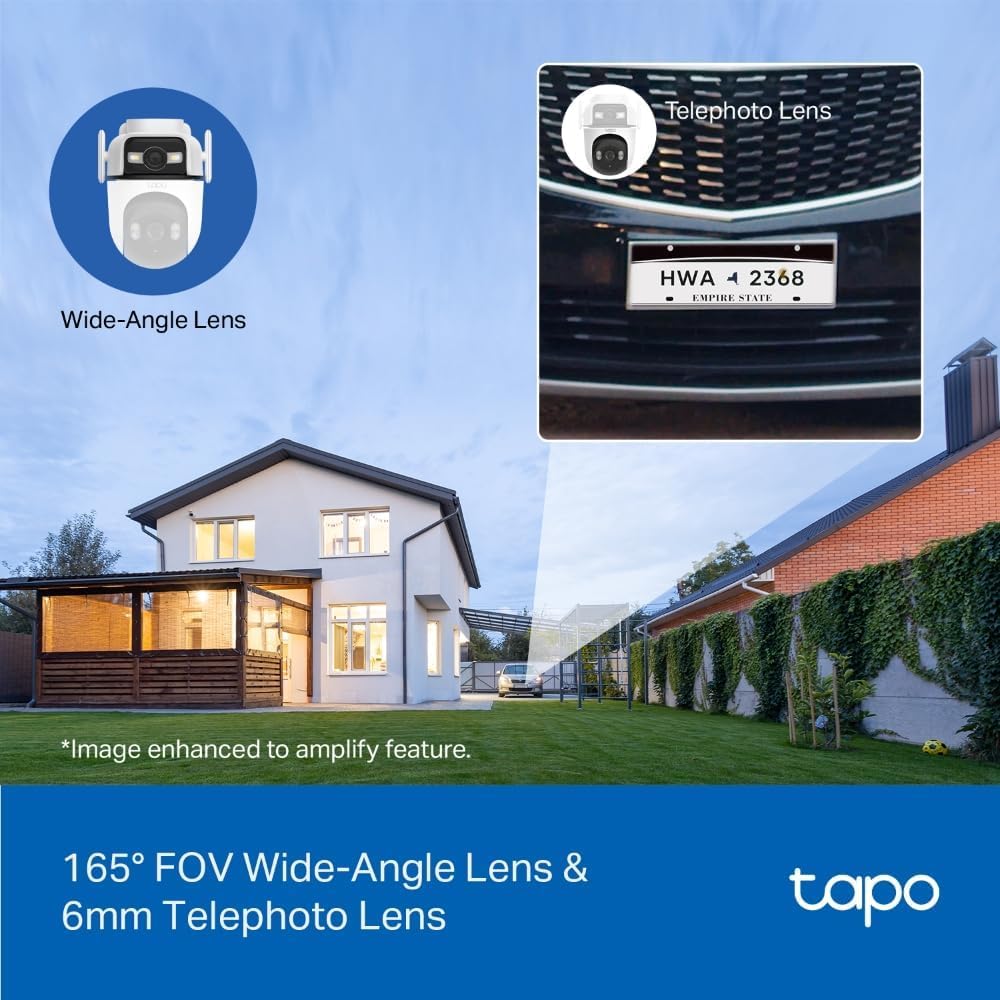 Detalle 1 de Tapo C545D 3MP Dual Lens Outdoor Camera