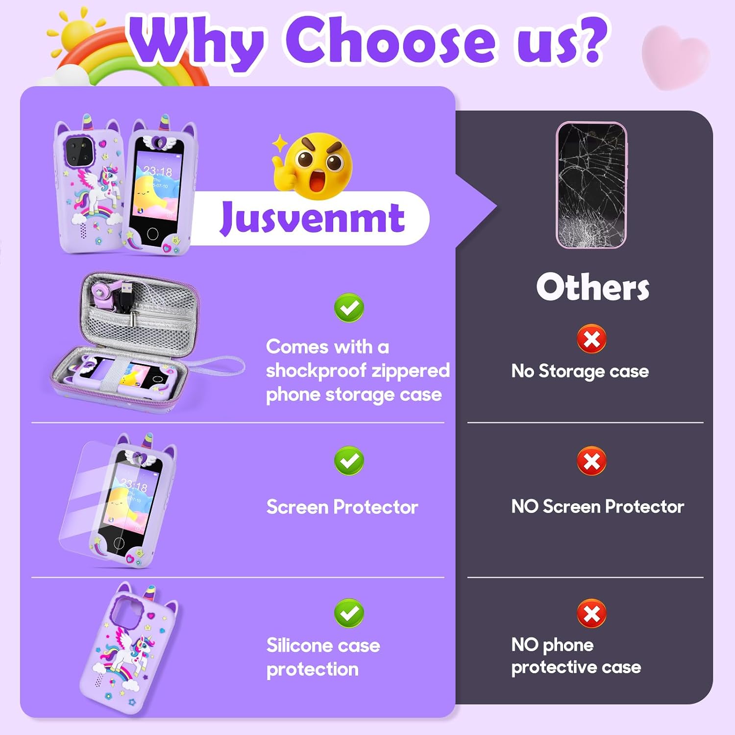 Thumbnail 6 de Jusvenmt Kids Smart Phone 2.8" touchscreen