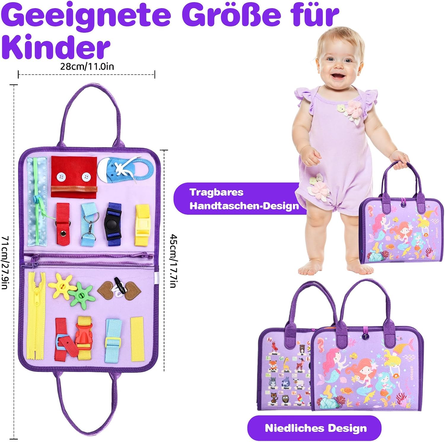 Thumbnail 6 de JHkim Montessori Busy Board ab 1 Jahr
