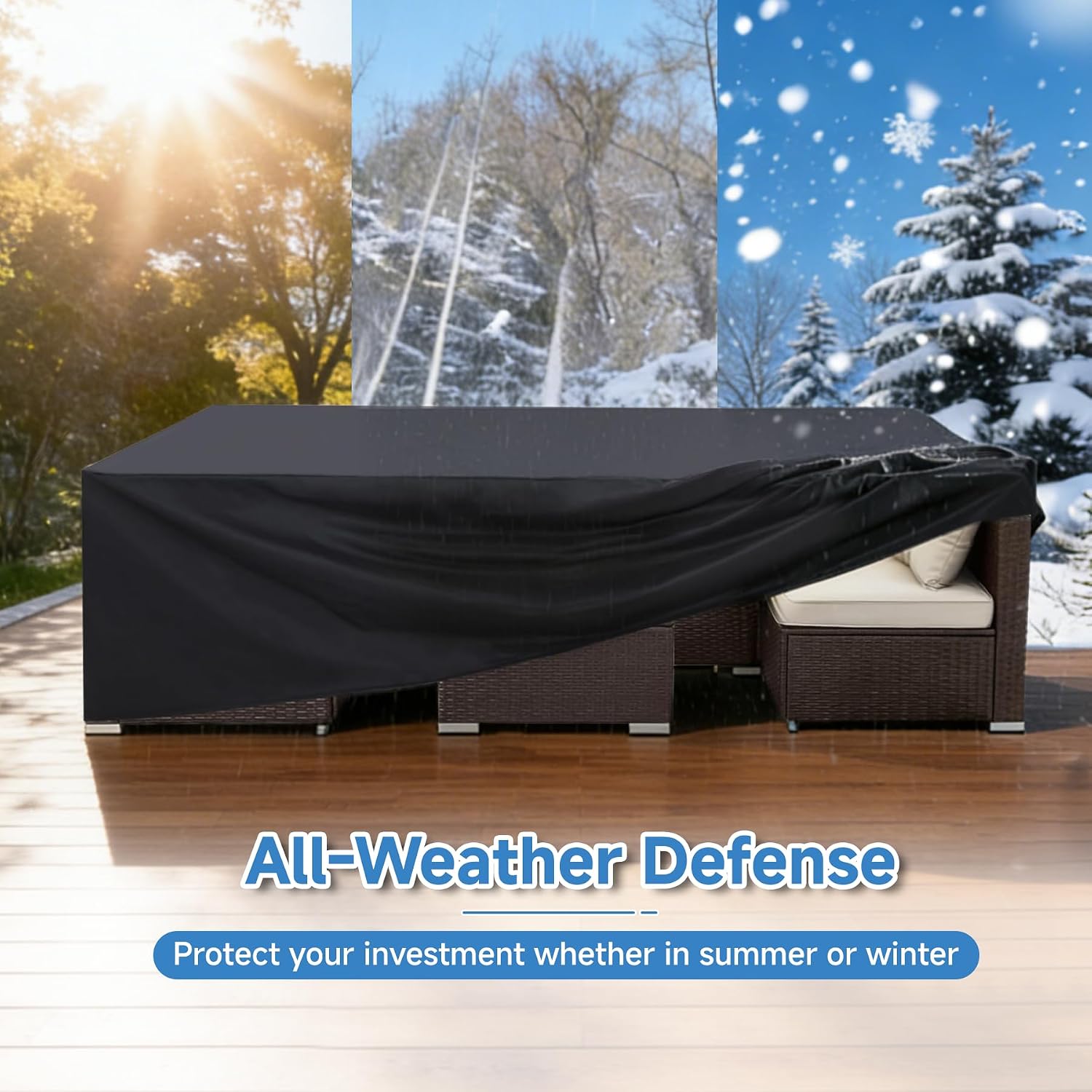 Detalle 2 de Favoyard patio furniture cover 108" x 82" x 28