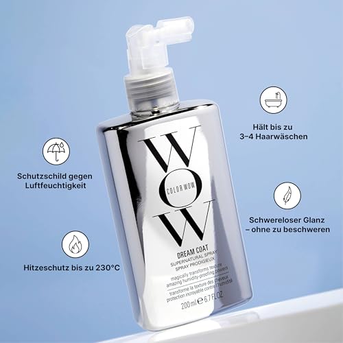 Detalle de COLOR WOW Dream Coat Supernatural Spray – Anti-Frizz Schutz gegen Feuchtigkeit, 200 ml