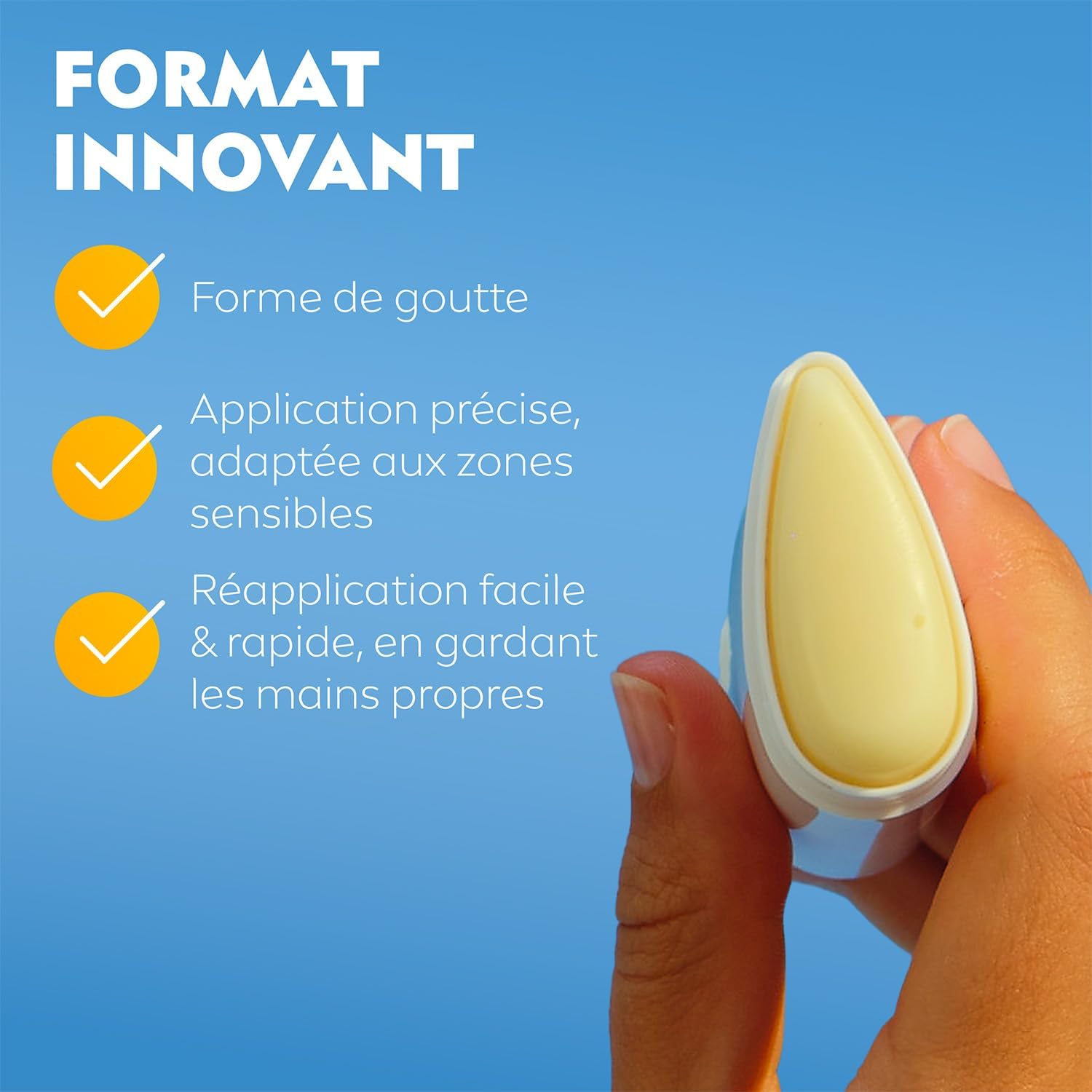 Detalle 2 de NIVEA SUN Stick Solaire Visage FPS50+ Silky Touch – format nomade, effet invisible et non gras