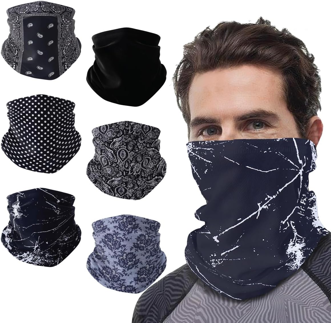 Thumbnail 6 de wonderCat LONDON 6 PCS Unisex Neck Warmer – Seamless Tube Balaclavas for Everyday Cycling and Outdoor use