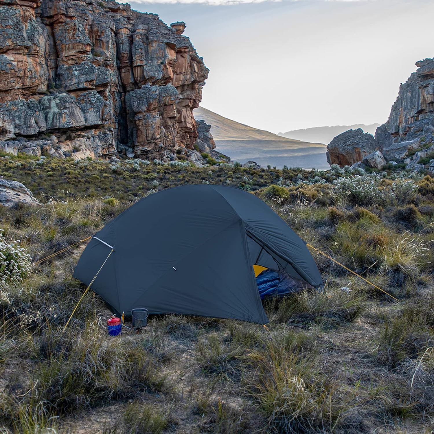 Detalle 2 de Naturehike Mongar ultraleichtes 2-Personen-Kuppelzelt wasserdicht & winddicht