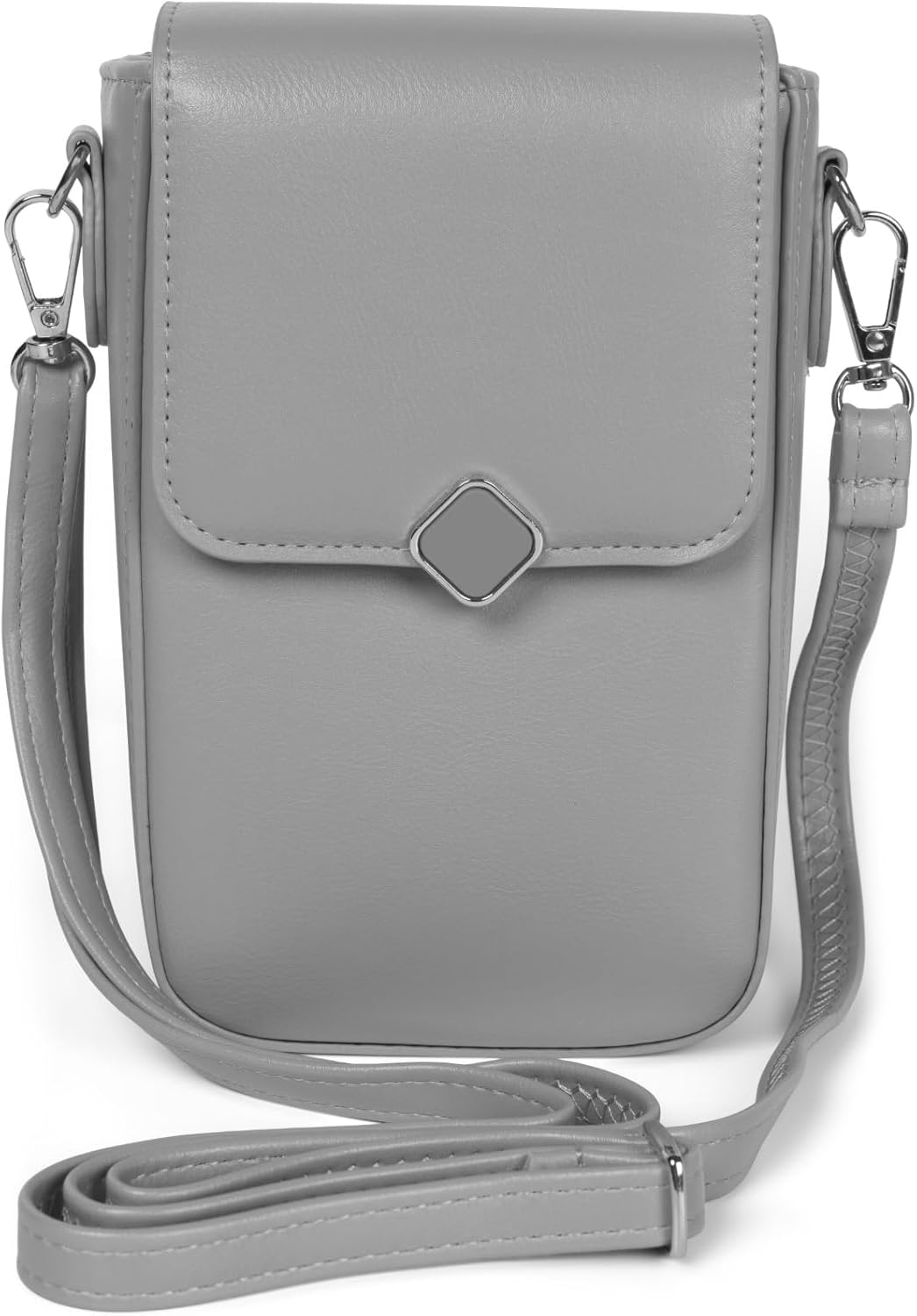 Detalle de styleBREAKER Donna Borsa a scatola tracolla Unicolor con chiusura magnetica e 8 scomparti per carte