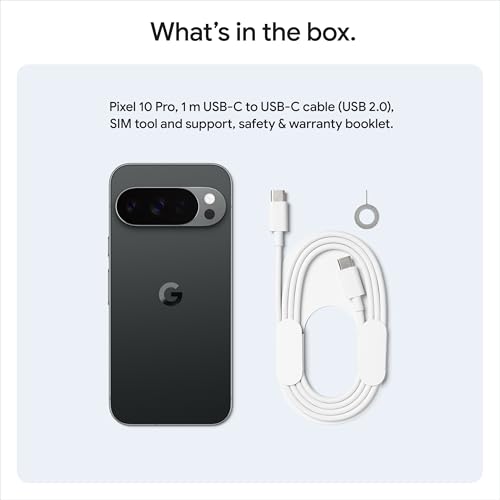 Thumbnail 10 de Google Pixel 10 Pro Unlocked Android Smartphone with Gemini, 128GB – Obsidian