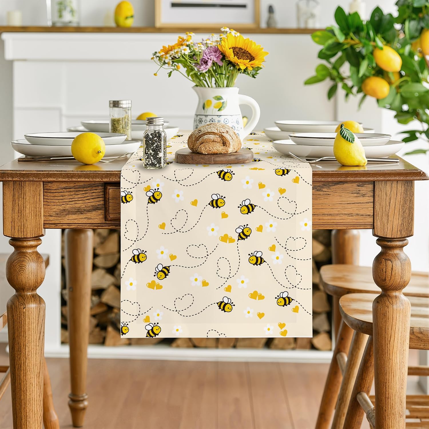 Thumbnail 4 de OHOME Bee Table Runner in Polyester