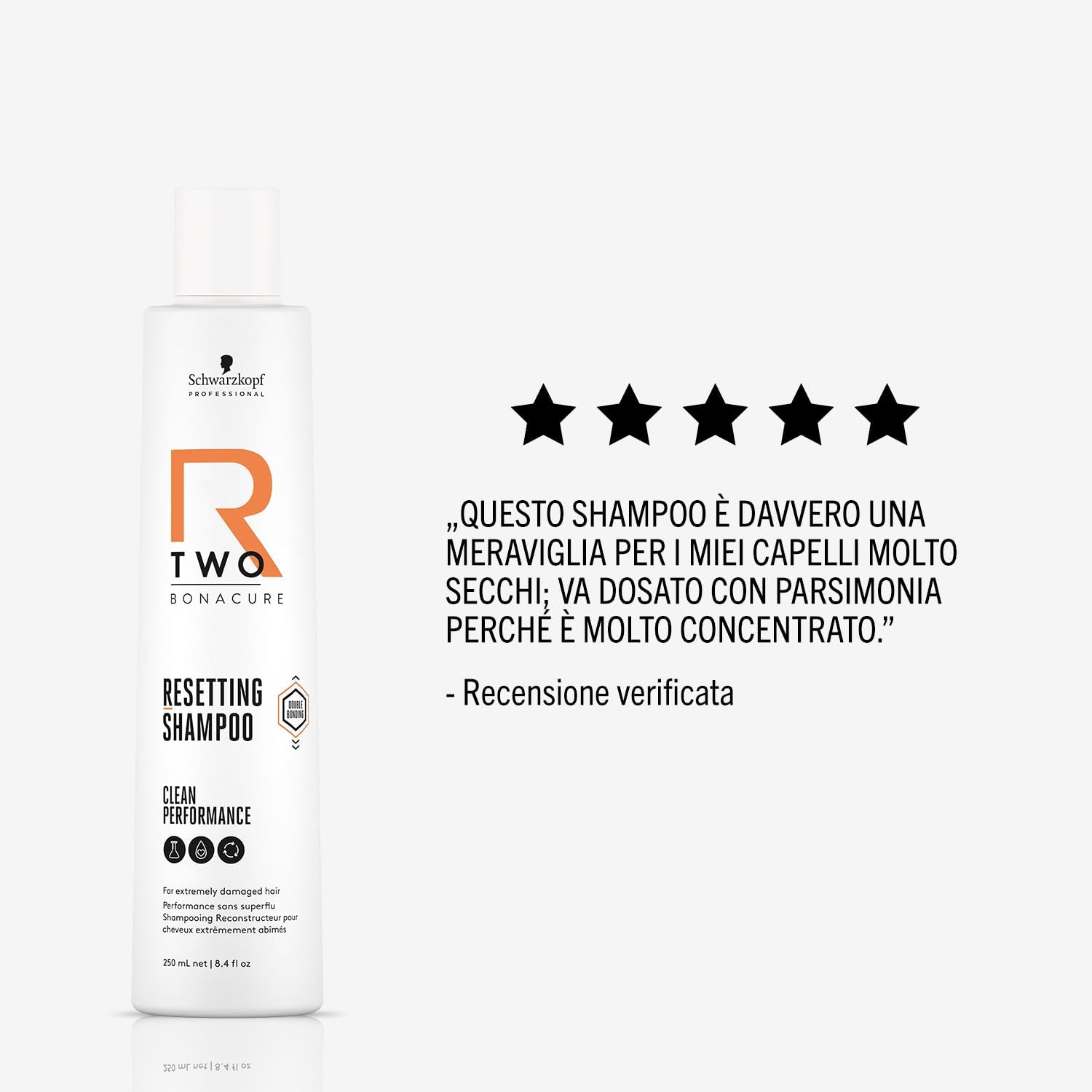 Thumbnail 6 de Schwarzkopf Professional Bonacure R-Two Resetting Shampoo rigenerante per capelli stressati, senza solfati e siliconi (250 ml)