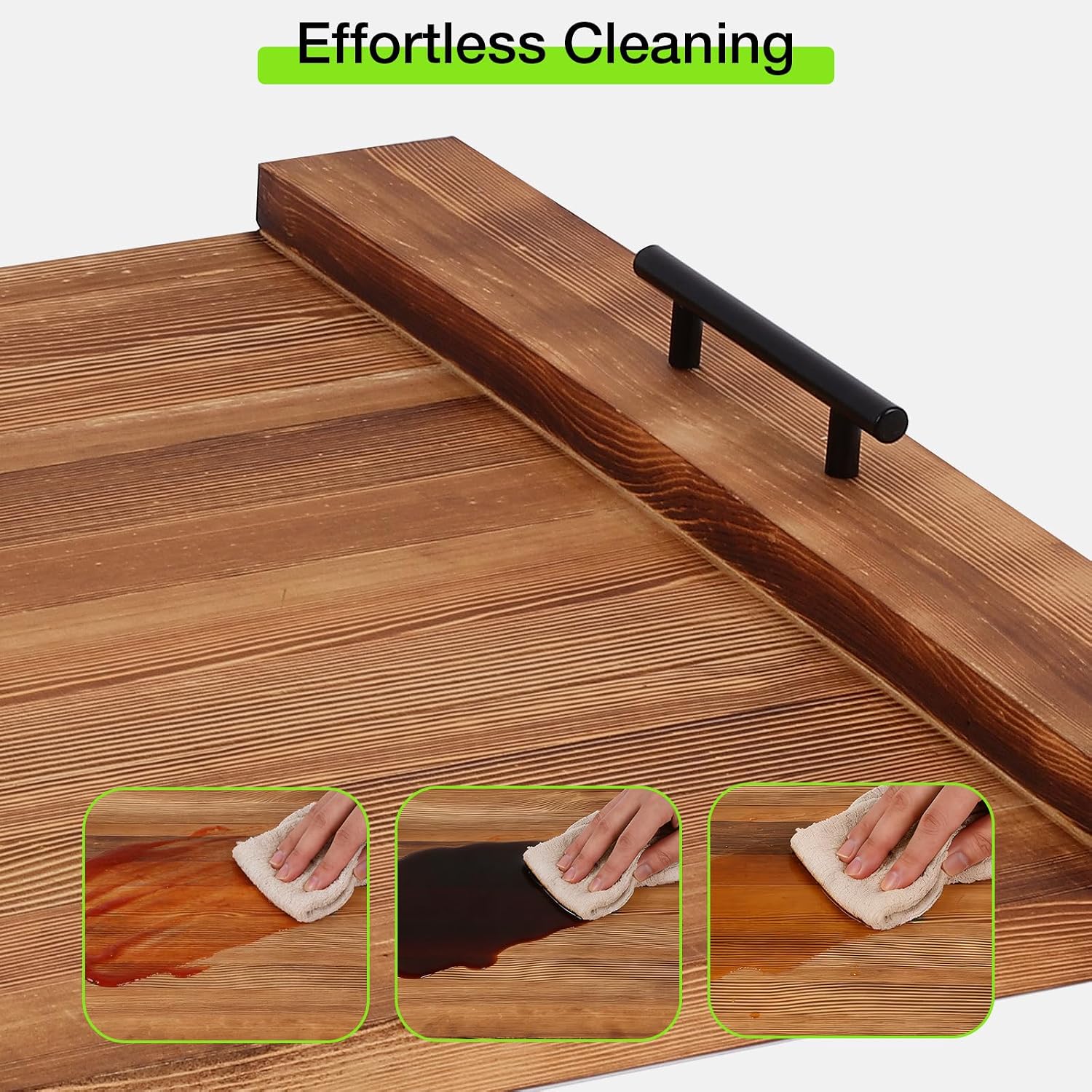 Detalle de FAHKNS 147745 Noodle Board Stove Cover, Pine Wood, 29.5 x 22 Inches