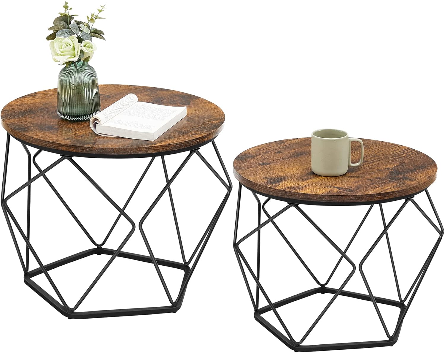 VASAGLE coffee tables set of 2 LET040B01