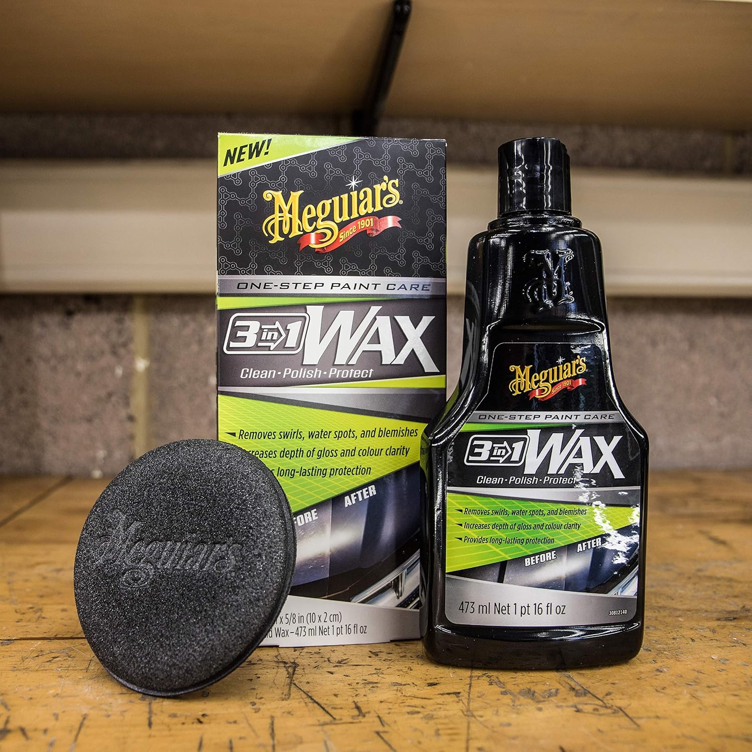 Thumbnail 6 de Meguiar's G191016EU 3in1 Car Wax 473ml – Clean, Polish, Protect