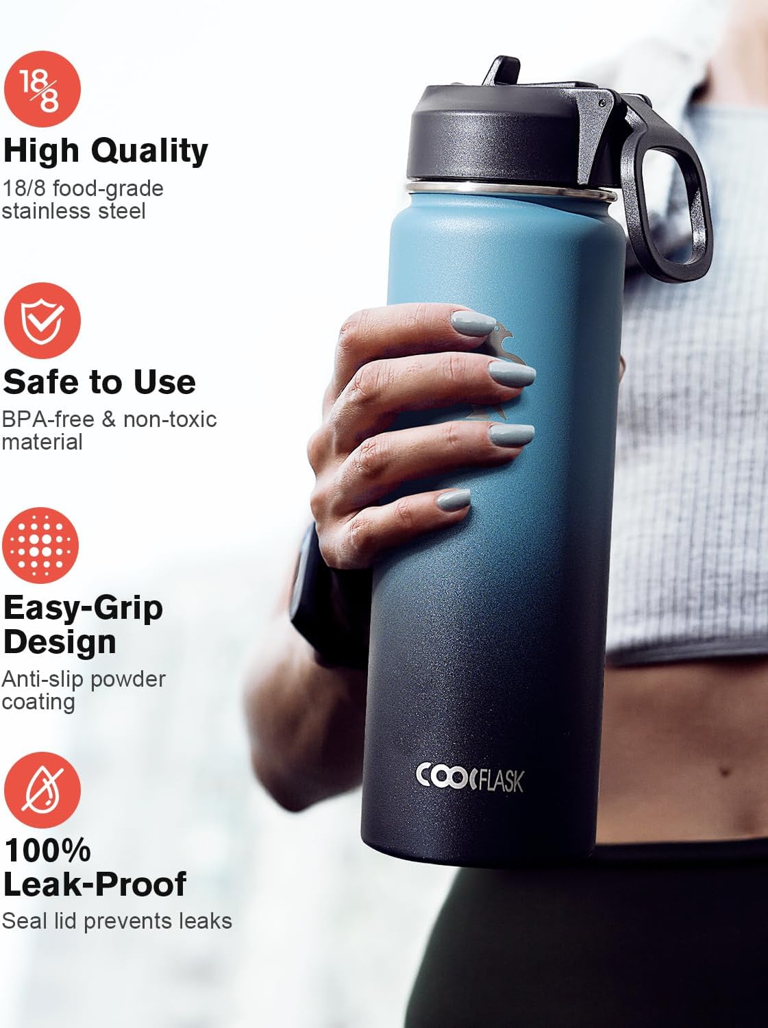 Thumbnail 2 de Coolflask Botella 24 oz aislada