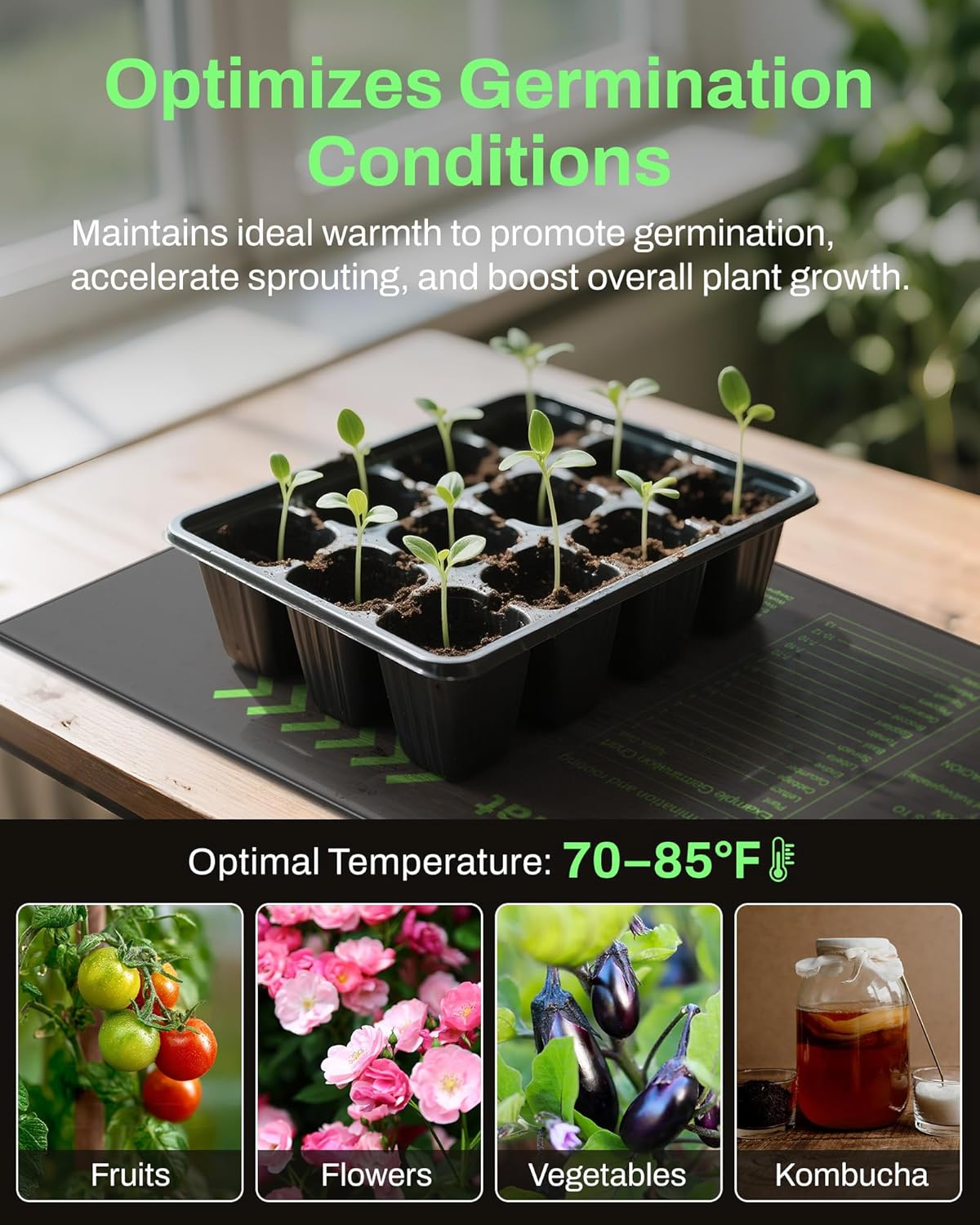 Thumbnail 6 de BN-LINK CP-C93(20.75x10 1P) Seedling Heat Mat, 10" x 20.75", 20W