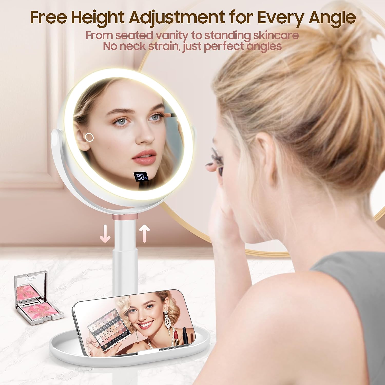 Thumbnail 4 de GOMIPURU Makeup Magnifying Mirror 30X/1X